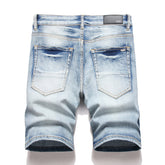 Amiri Logo Denim Shorts #2015